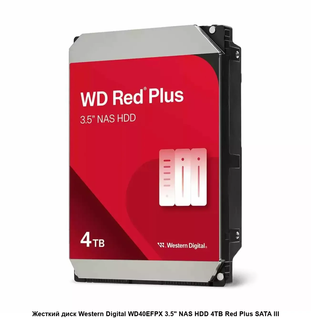 Жесткий диск WD SATA-III 10TB WD100EFGX NAS Red Plus (7200rpm) 512Mb 3.5"