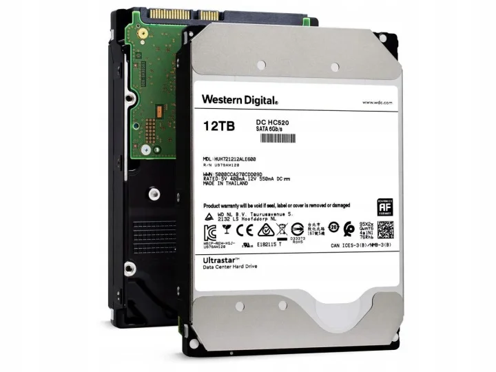 Жесткий диск WD SATA-III 12TB 0B47063 WUS721212BLE6L4 Ultrastar DC HC340 512E (7200rpm) 512Mb 3.5"