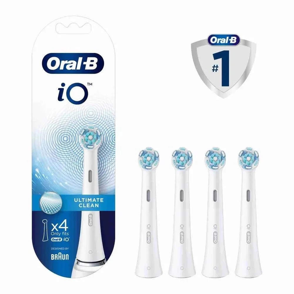 Oral-B Насадки для зубной щетки iO Ultimate Clean белые 4 шт. для электрических щеток iO