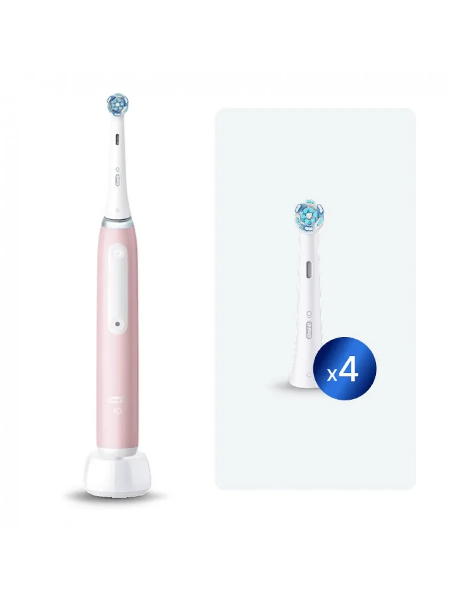 Oral-B Электрическая зубная щетка iO S3/iOG3 Pink с насадками 4шт