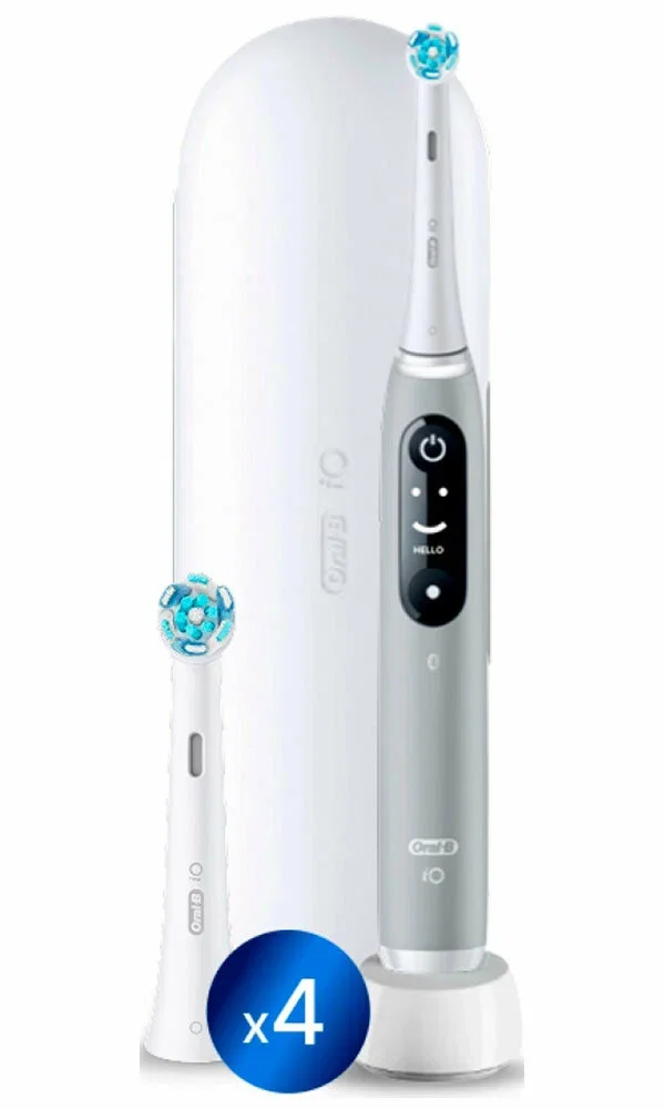 Oral-B Электрическая зубная щетка iO Series 6/iOM6 с насадками 4шт, серый. 1