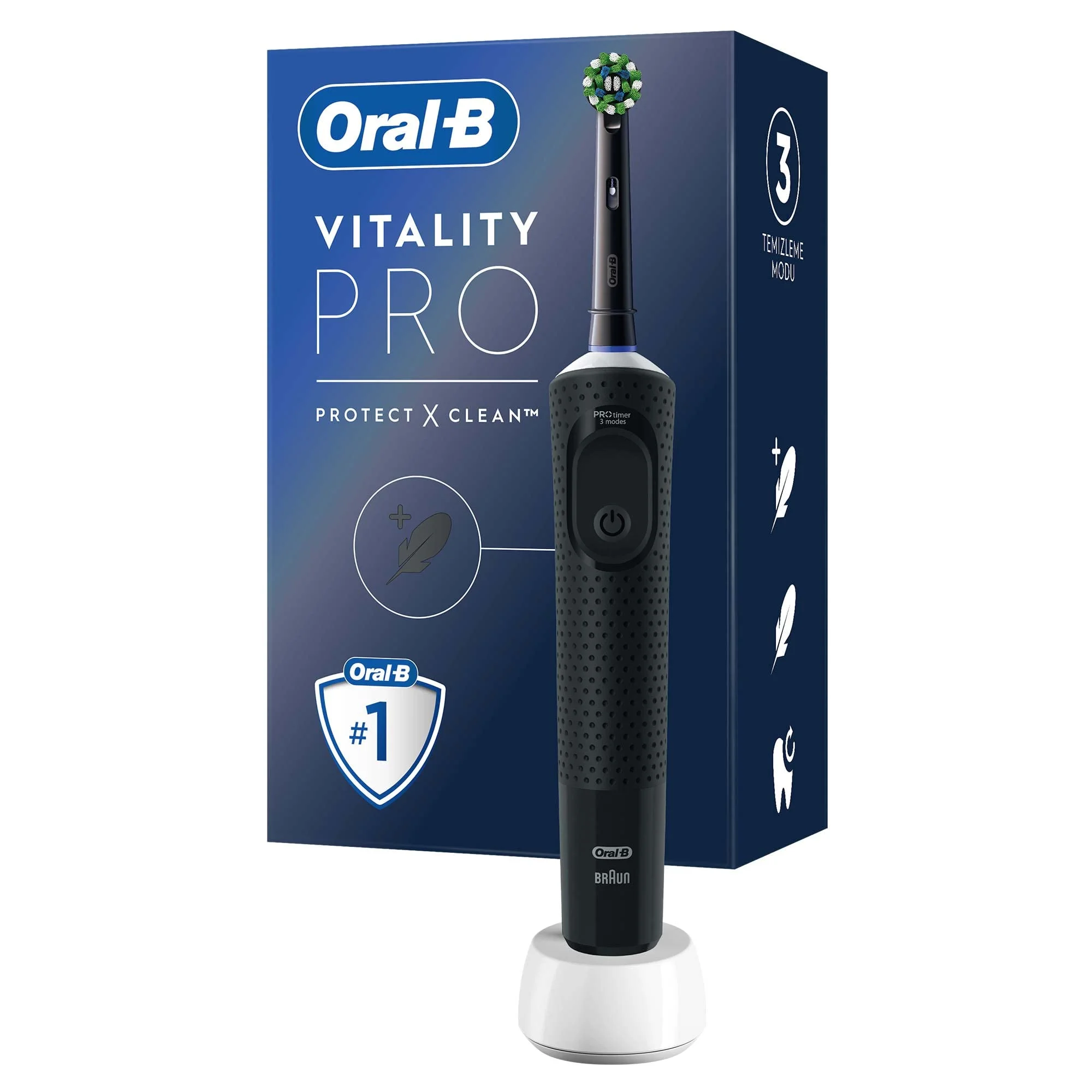Oral-B Электрическая зубная щетка Vitality Pro D103.413.3 Black 3 режима, тип 3708