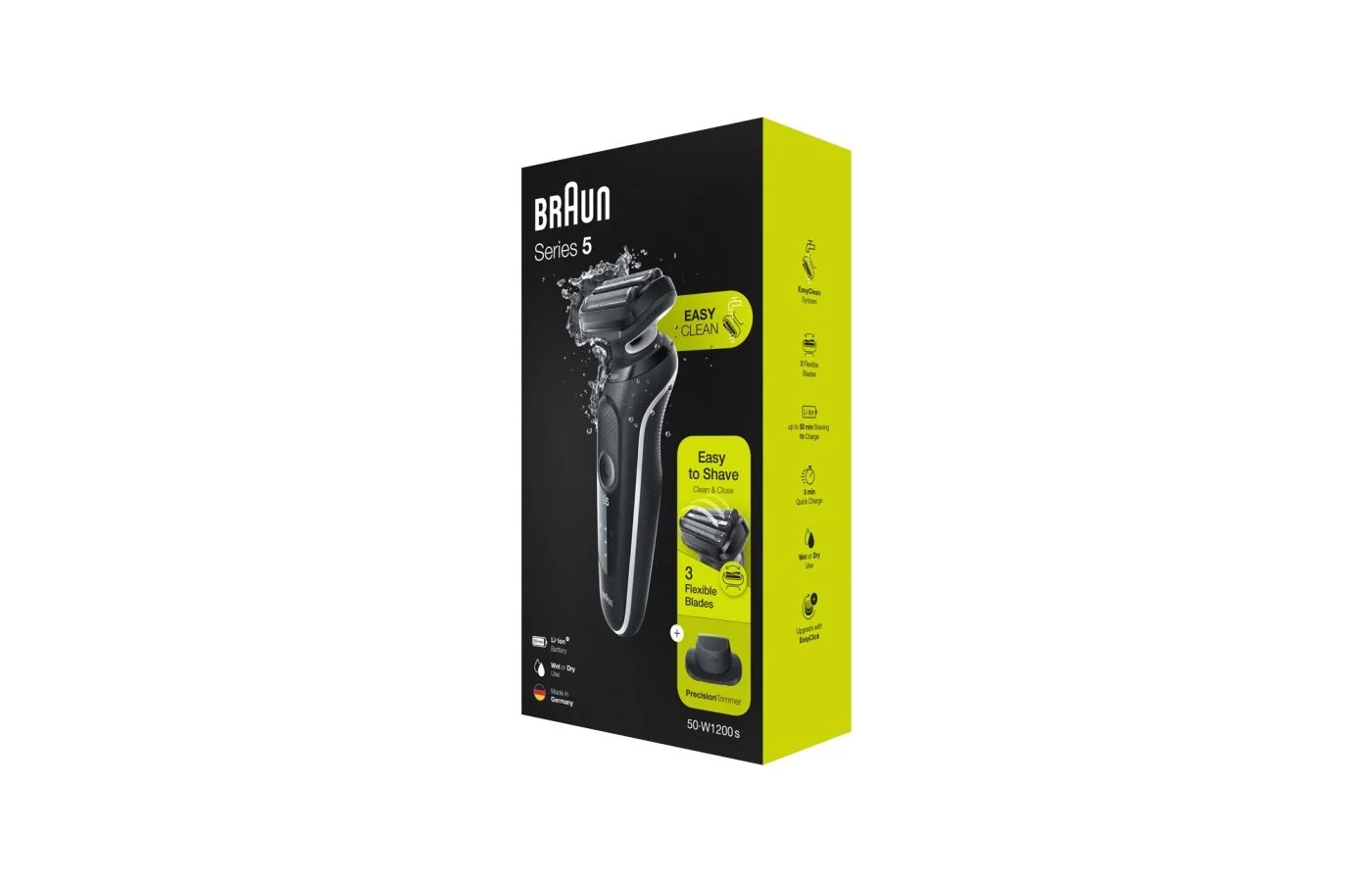 Braun Электрическая бритва S5 51-W1200S Black/White Wet&Dry