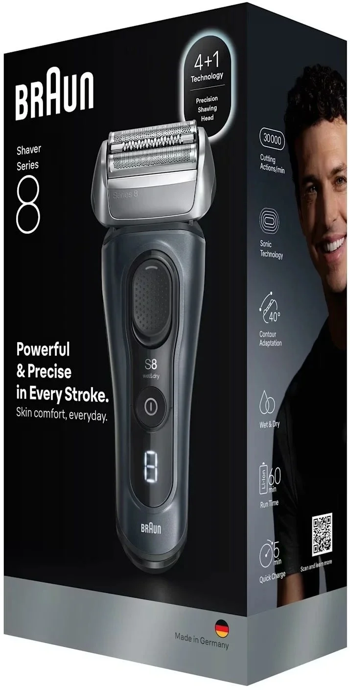 Braun Электрическая бритва S8 8603s с футляром серый тип 5795 1