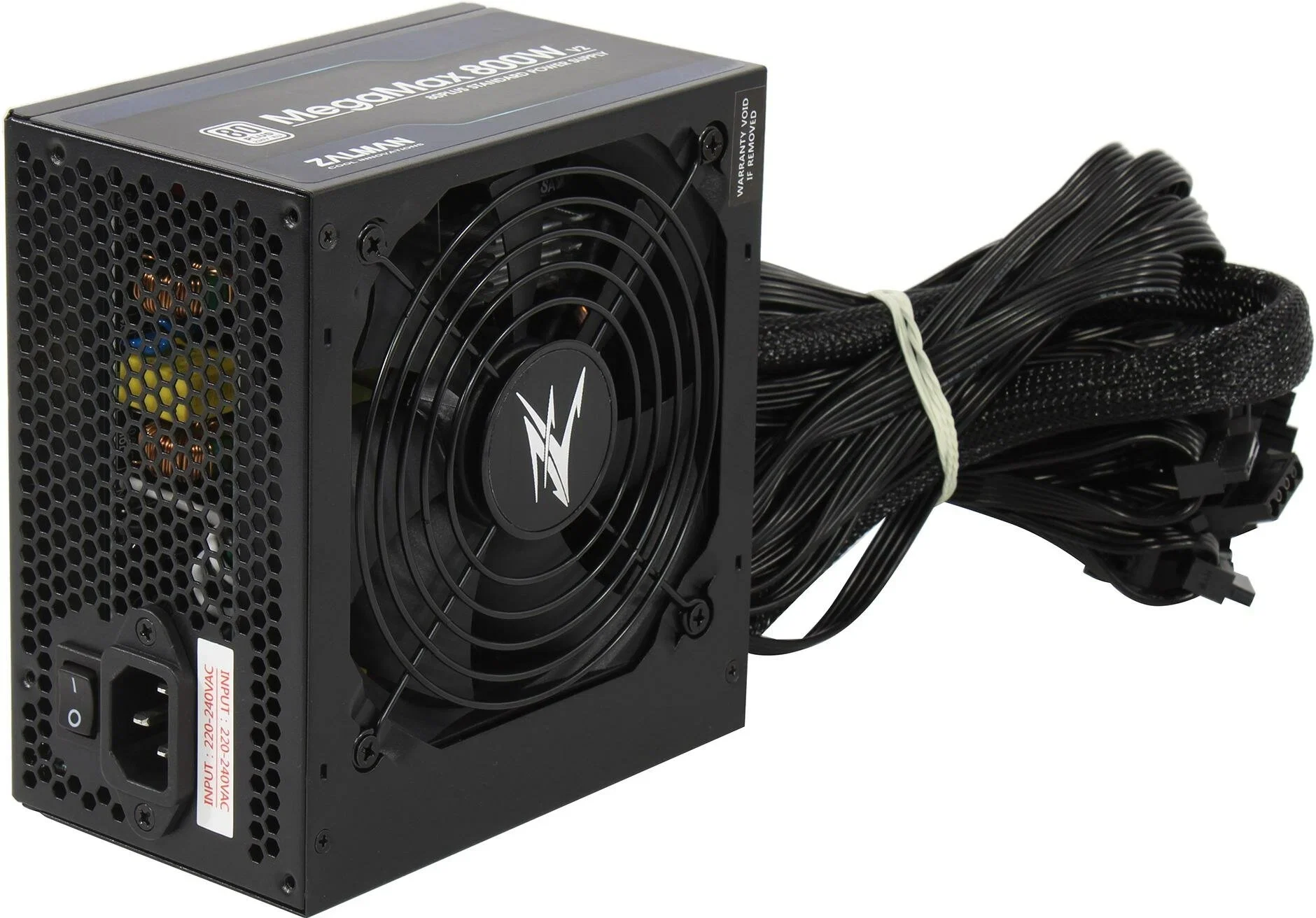Блок питания 800W Zalman ZM800-TXII <800W, ATX12V v2.3, APFC, 12cm Fan, 80+, Ret>