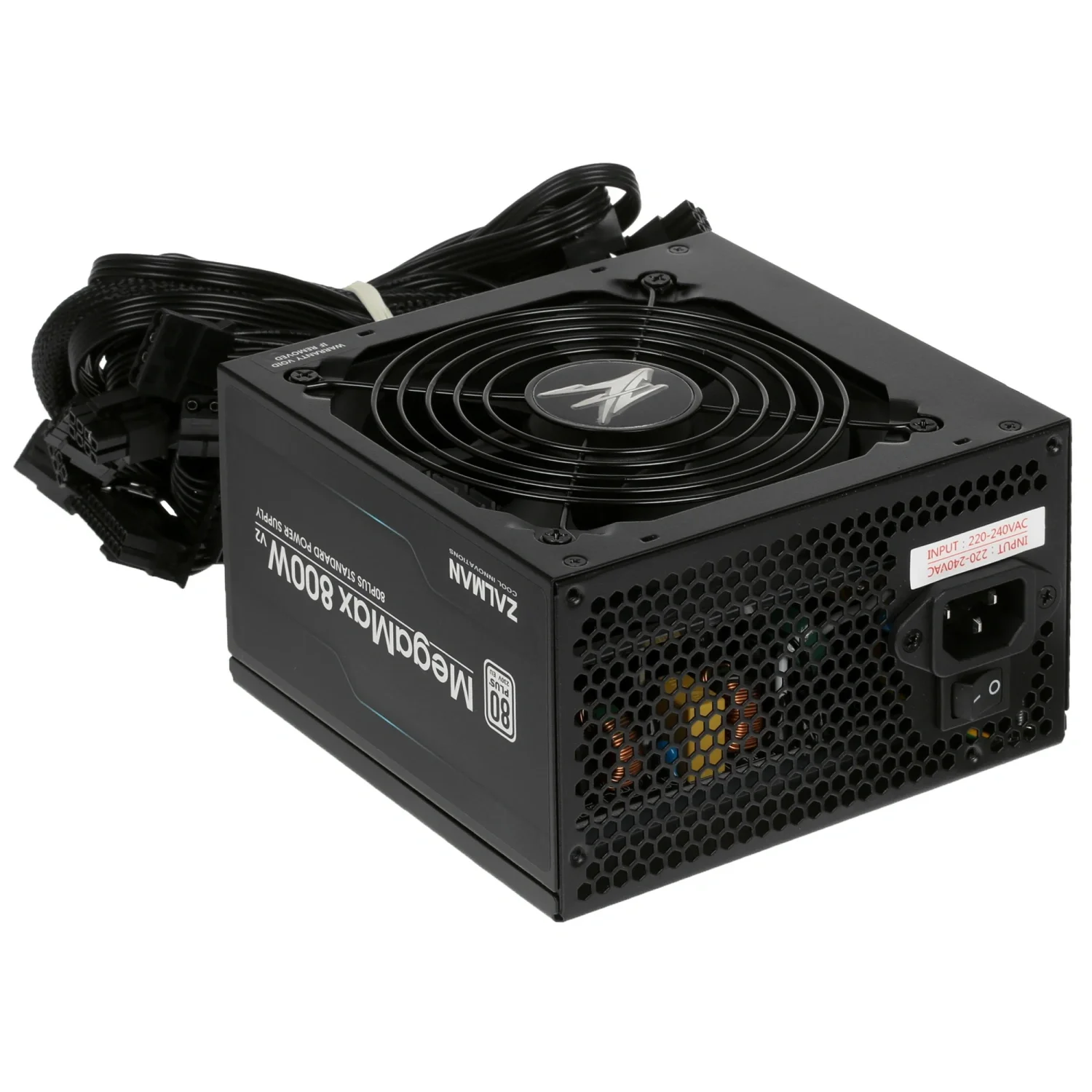 Блок питания 800W Zalman ZM800-TXII <800W, ATX12V v2.3, APFC, 12cm Fan, 80+, Ret>