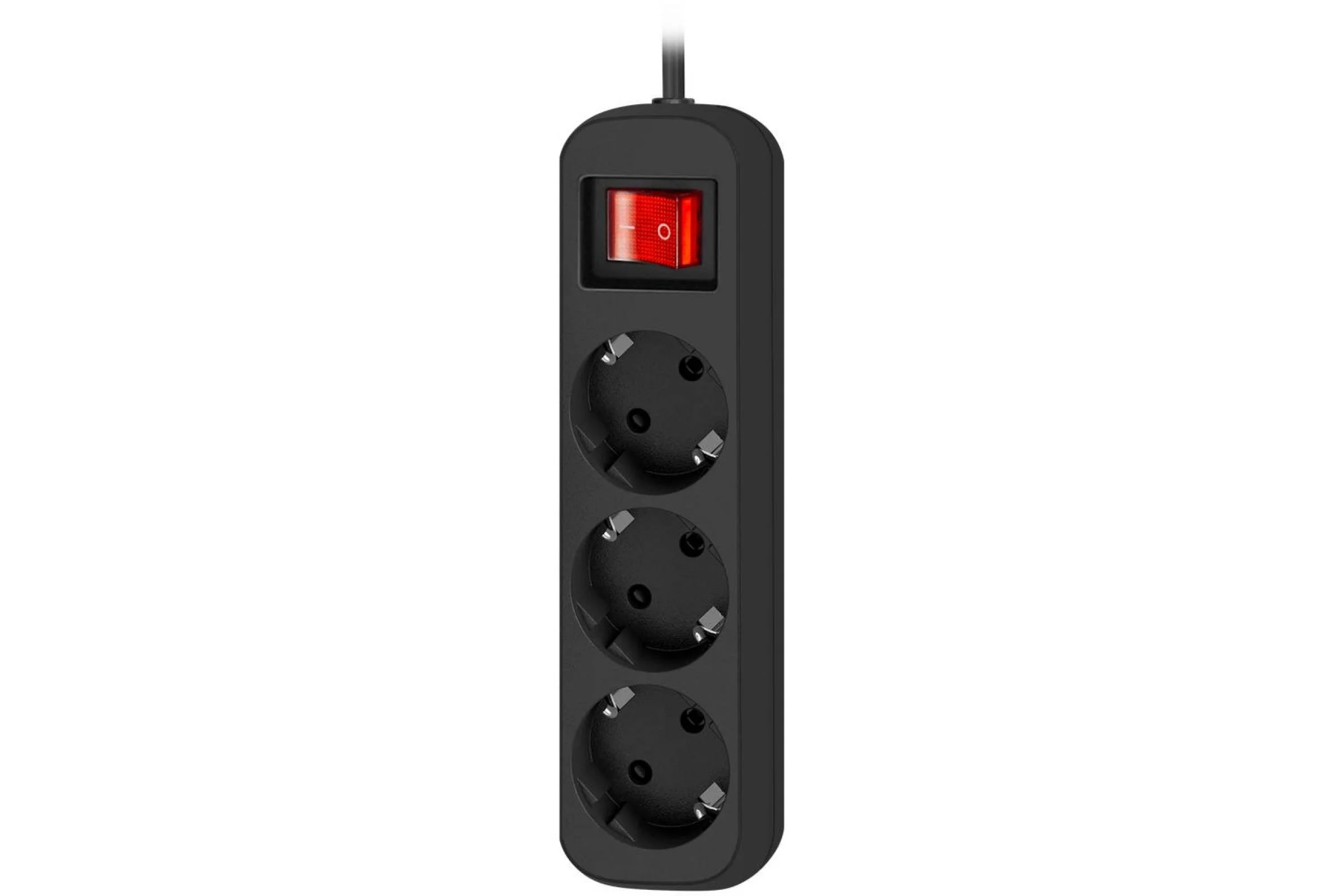 Defender Удлинитель с заземлением M418 1.8 м, 4 розетки, черный