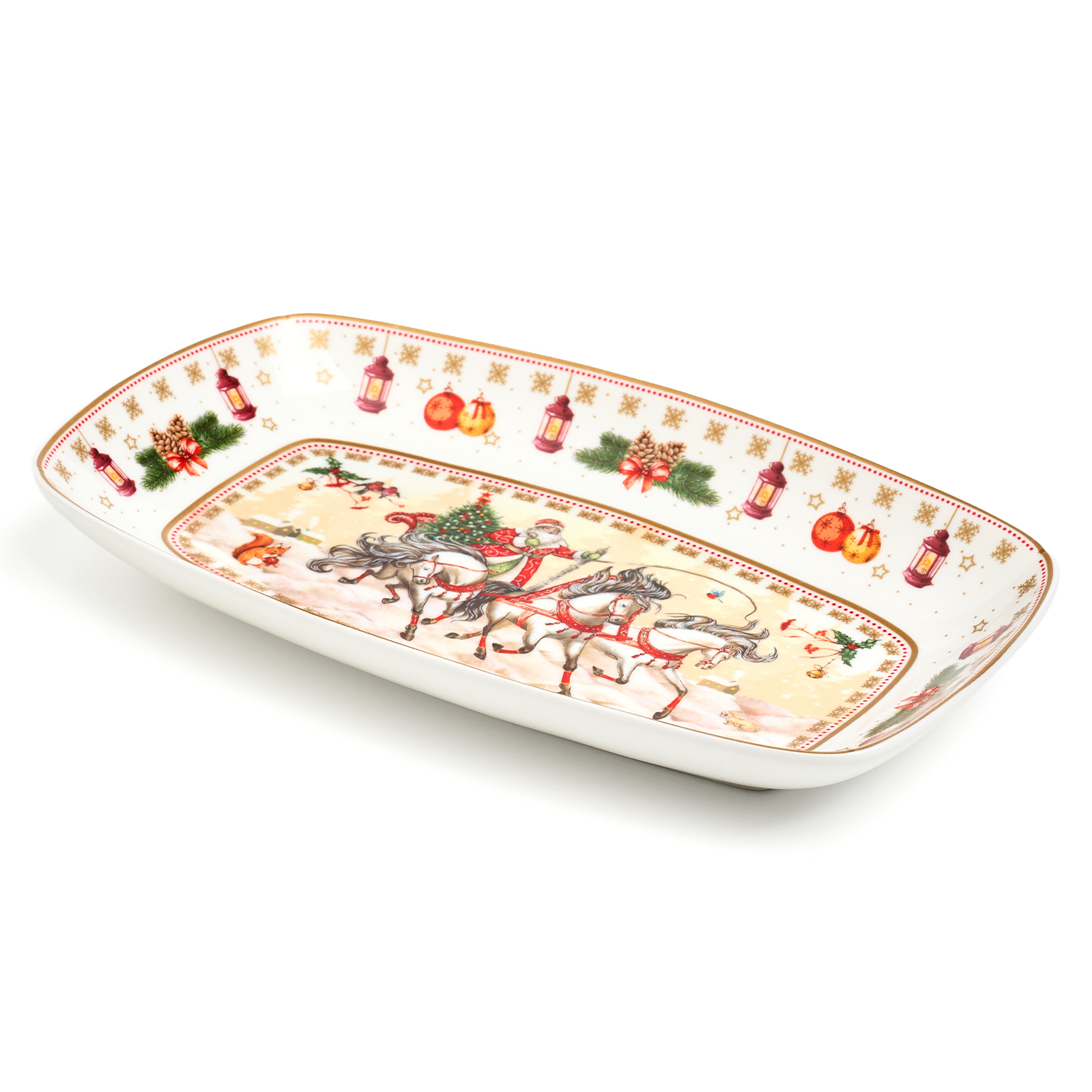 ARTI-M БЛЮДО LEFARD "ТРОЙКА" ПРЯМОУГ. 25*16*3 СМ БЕЛОЕ (КОР=12ШТ.)