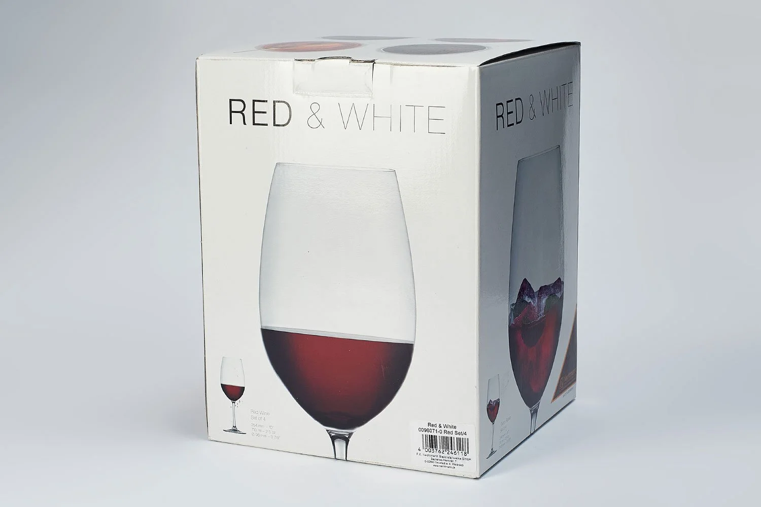 НАБОР БОКАЛОВ ДЛЯ ВИНА ИЗ 2 ШТ "ACCENT" RED 710 МЛ