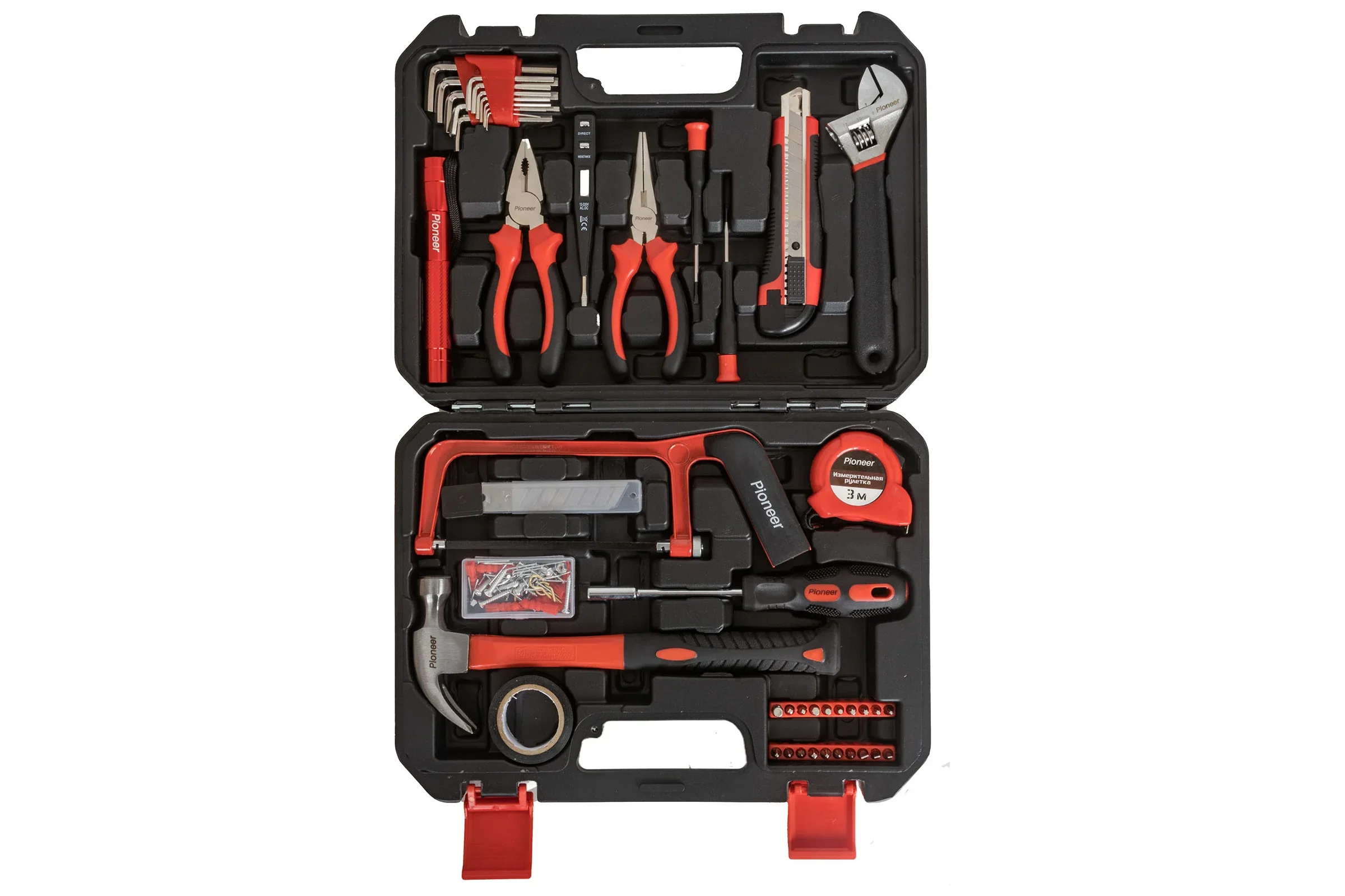 Набор инструментов TOOL SET Pioneer TS-136-01 135 предметов, кейс, углеродистая сталь.