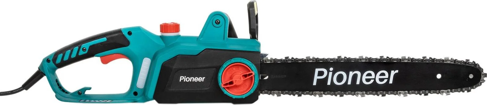Пила цепная электрическая Pioneer ECS-2200-16HS, 2200 Вт, 7400 об/мин, шина 16 дюйм.