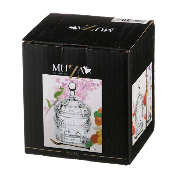 ARTI-M БАНКА ДЛЯ ПИЩЕВЫХ ПРОДУКТОВ 7.5*7.5*12СМ С ЛОЖКОЙ