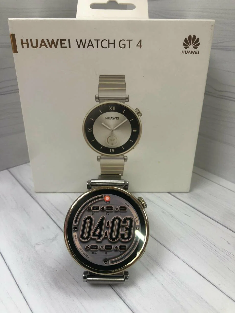 Умные часы и браслет Huawei Watch GT 4, ARA-B19, 55020BHV, Stainless Steel Strap