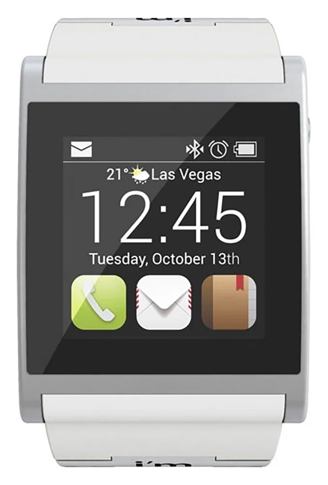 Умные часы и браслет I`m Watch Color с белым ремешком