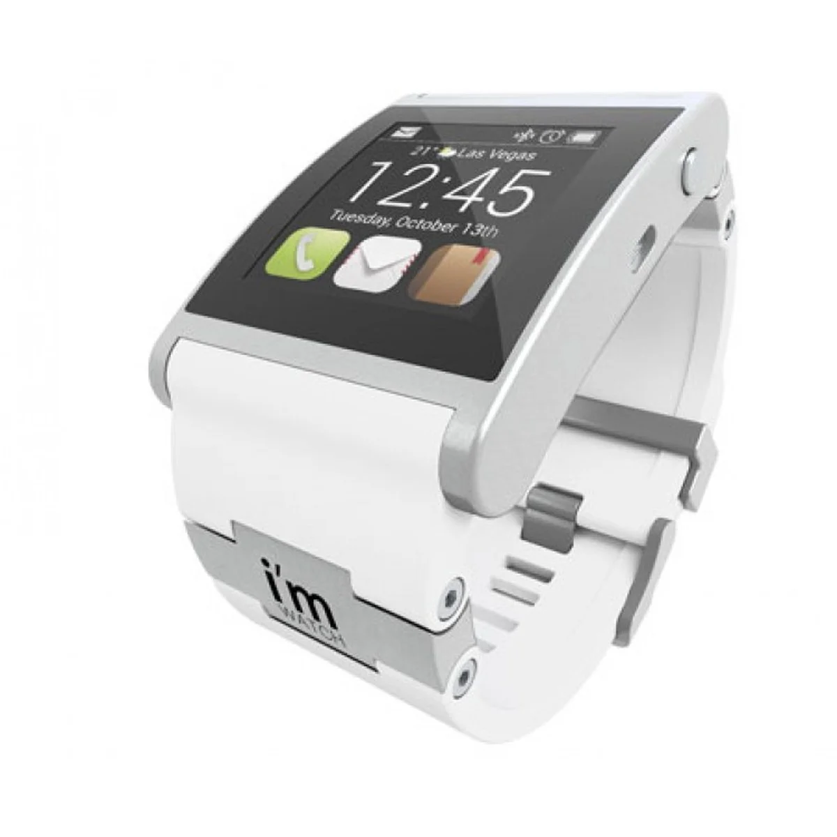 Умные часы и браслет I`m Watch Color с белым ремешком