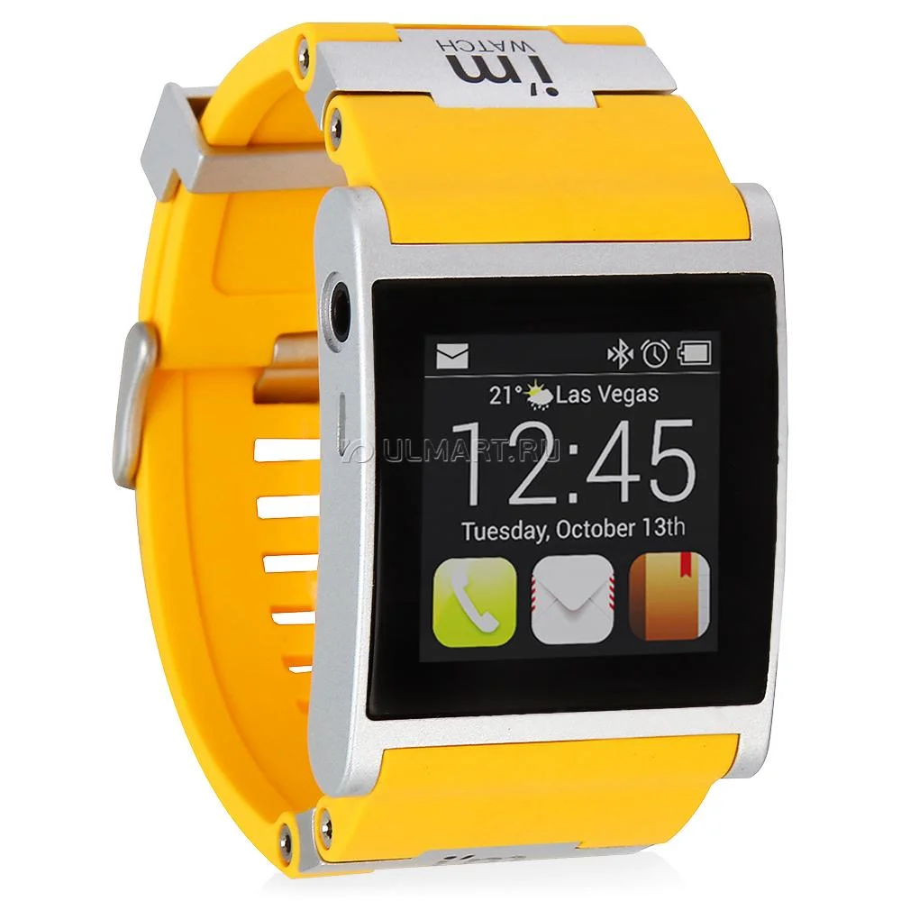 Умные часы и браслет I`m Watch Color с белым ремешком