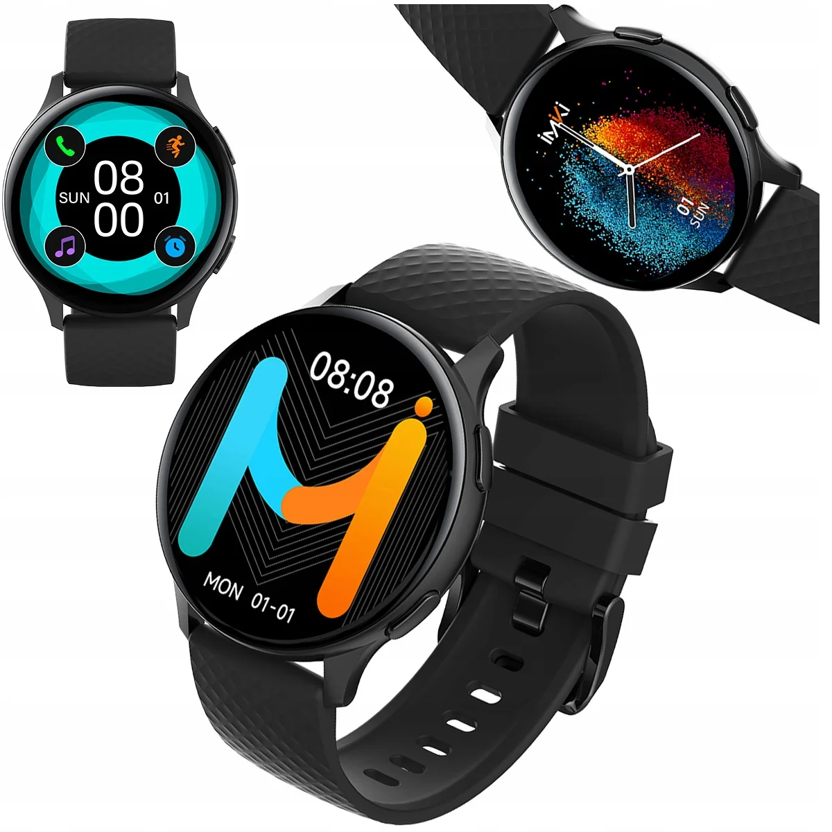 Умные часы и браслет iMIKI KW66 PRO, Black
