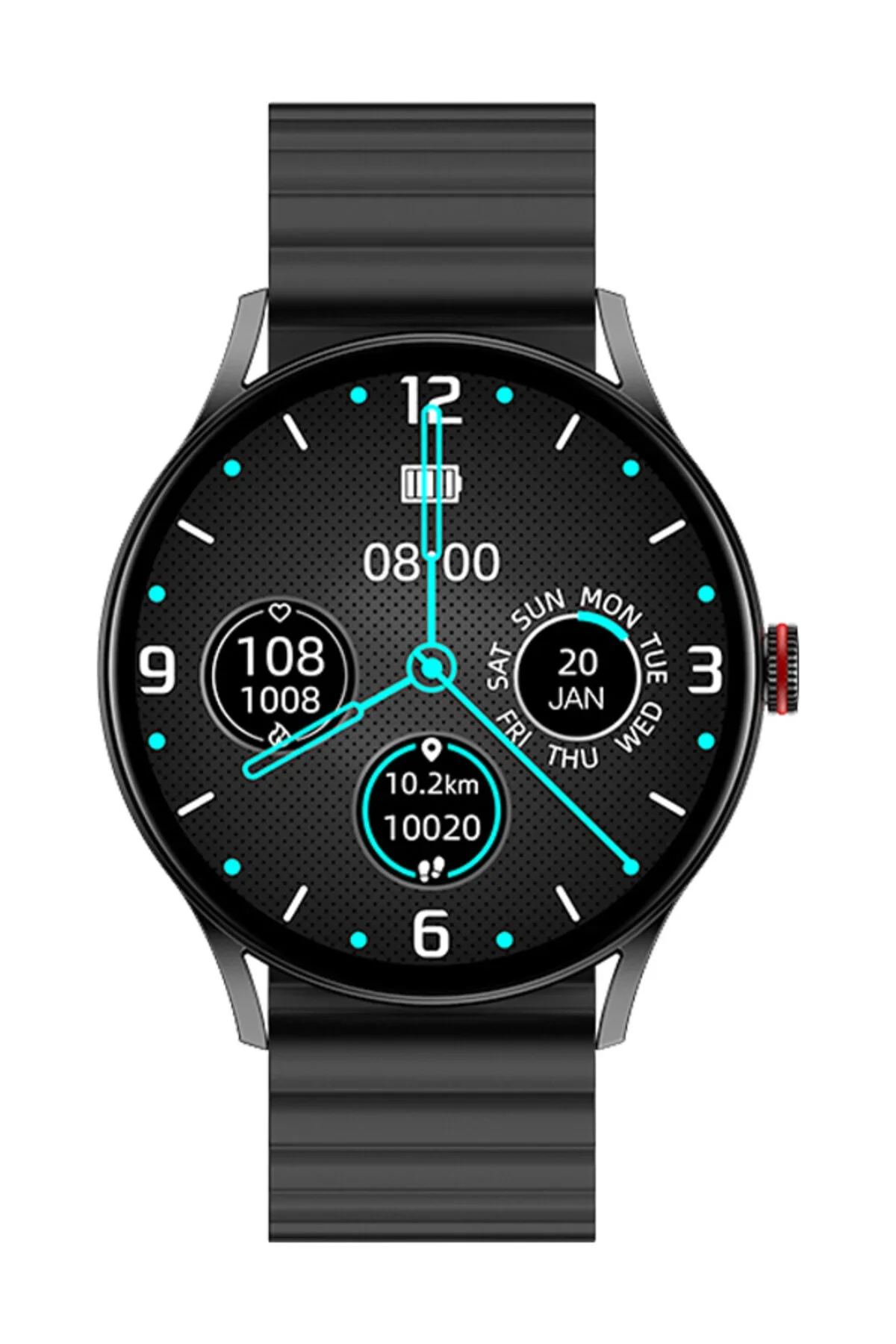 Умные часы и браслет iMIKI TG1 Silicone and Magnetic Black
