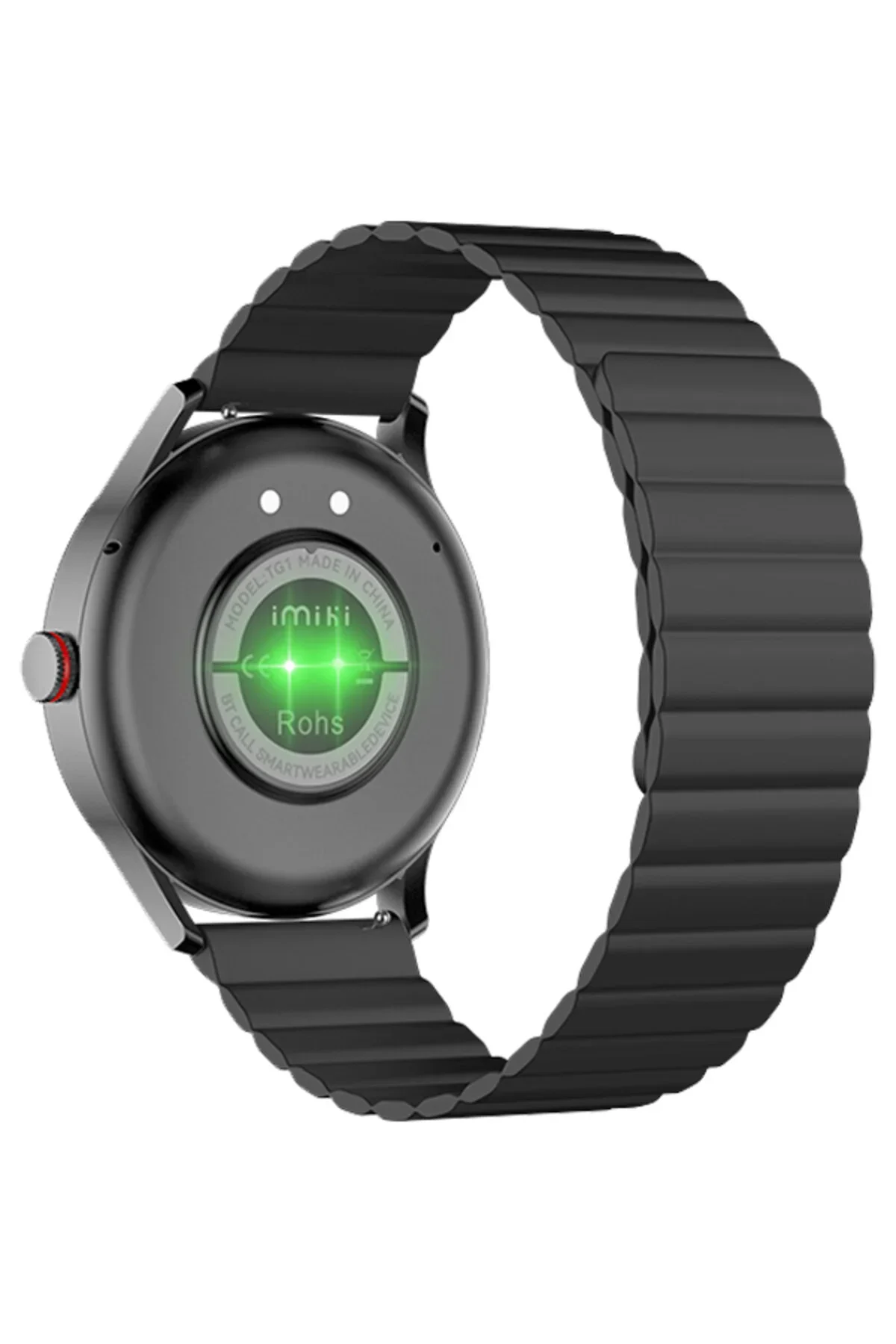 Умные часы и браслет iMIKI TG1 Silicone and Magnetic Black