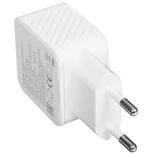 Зарядное устройство Avalonica AVA 1 х Type-C + 1 х USB-A, 20 Вт, QC 3.0, PD 3.0, AFC FCP SFCP, 3 A (AVA-WCH-008 White), белое