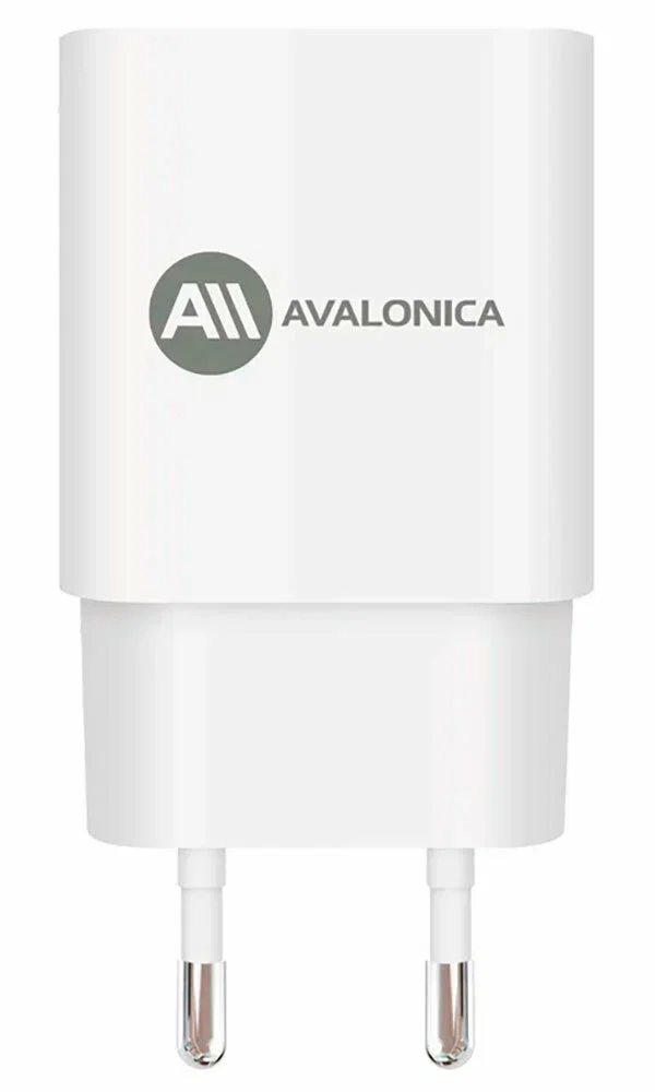 Зарядное устройство Avalonica AVA 2 х USB-A, 10.5 Вт, 21 A (AVA-WCH-007 White) EU, белое
