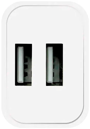 Зарядное устройство Avalonica AVA 2 х USB-A, 10.5 Вт, 21 A (AVA-WCH-007 White) EU, белое