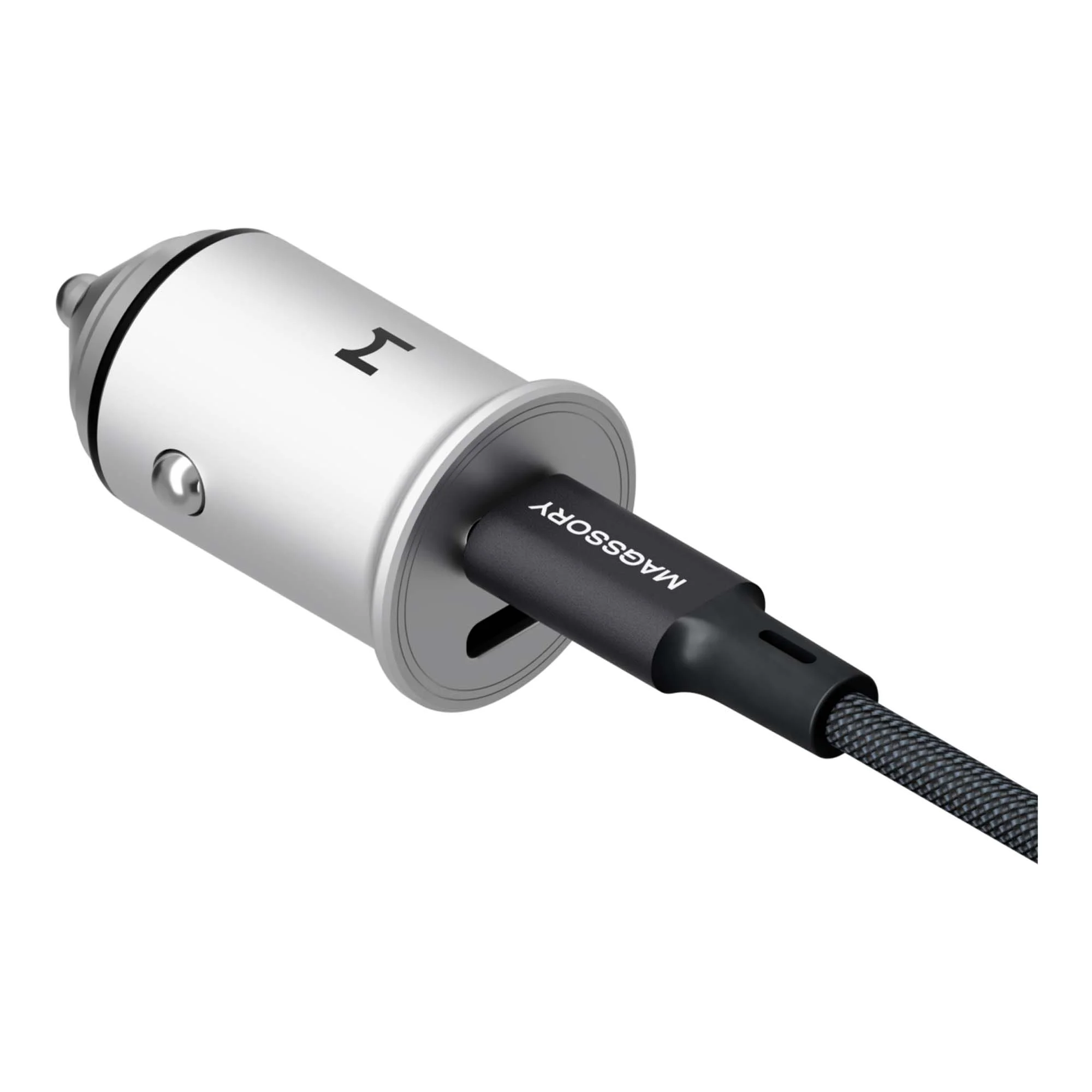Зарядное устройство Magssory 45W, для двух устройств, с магнитным кабелем, серебро (CCH002)