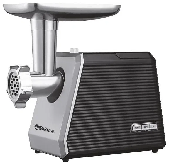 Мясорубка электрическая Sakura SA-6424BK 2000Вт реверс + компл нас