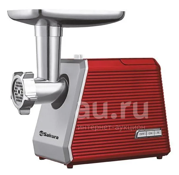 Мясорубка электрическая Sakura SA-6424R 2000Вт реверс + компл нас