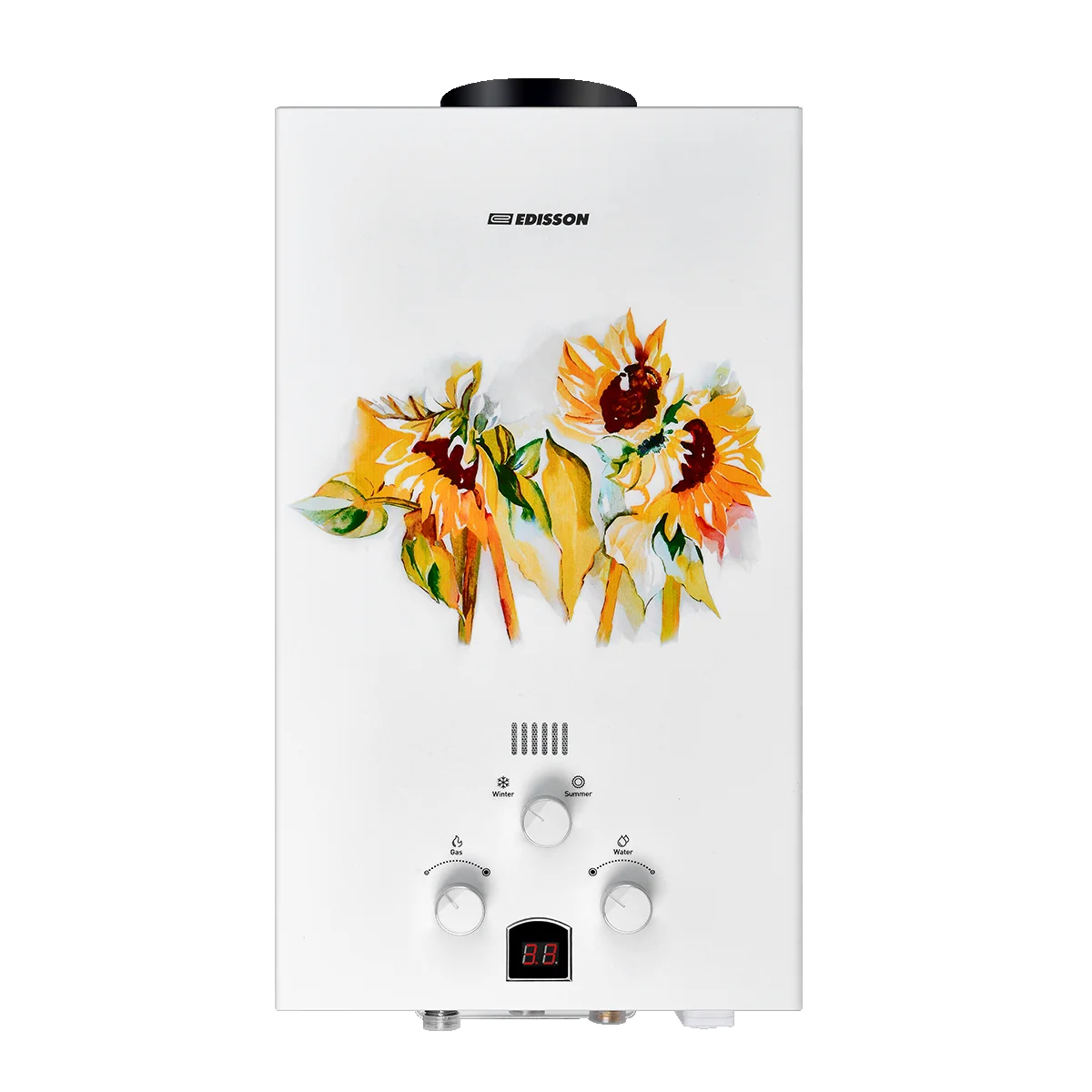 Газовый водонагреватель Edisson E 20 GD Подсолнухи