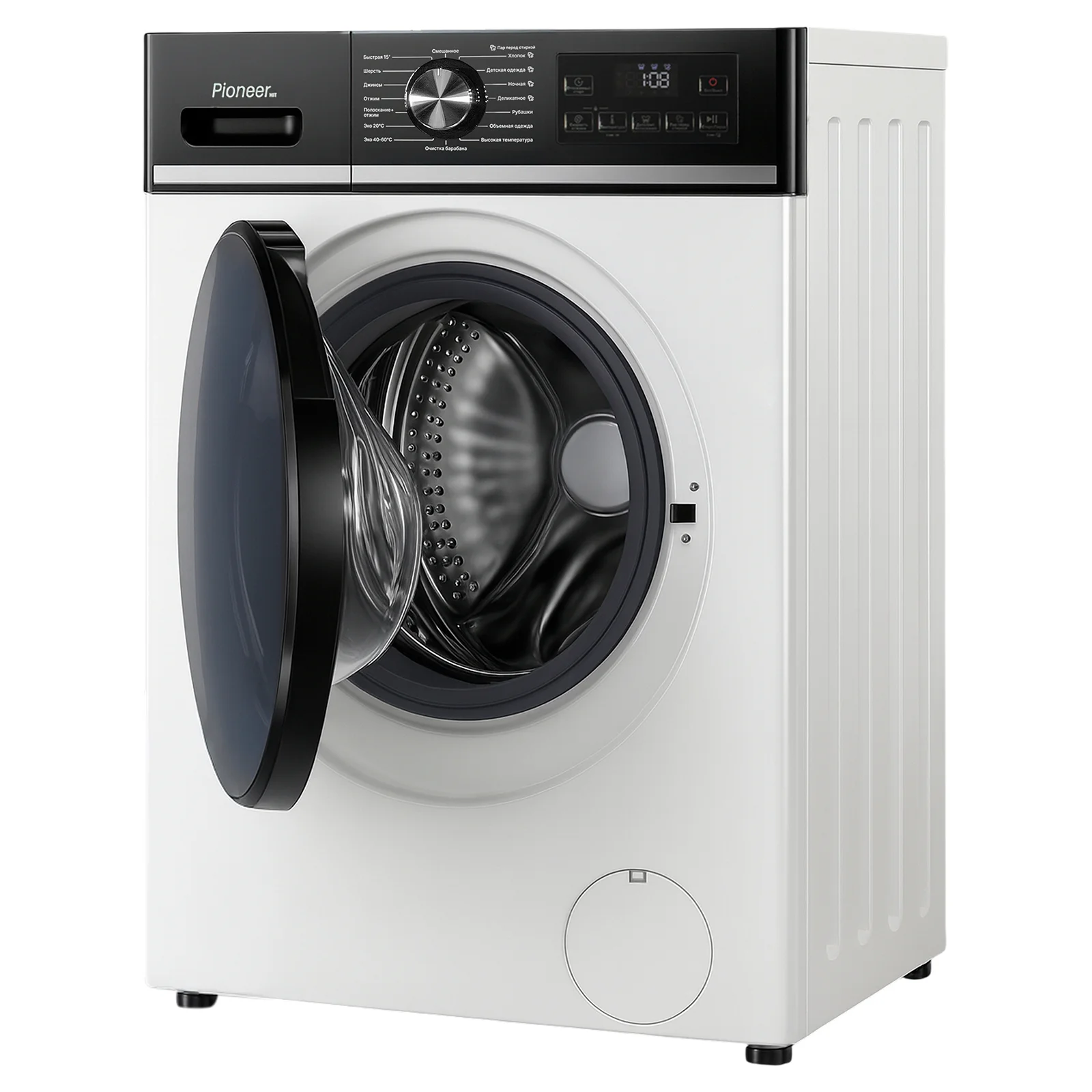 Стиральная машина Pioneer WM-127001WH  T:7кг 44,5 см, 1200 об/мин, ИНВЕРТОР. ДВИГАТЕЛЬ!
