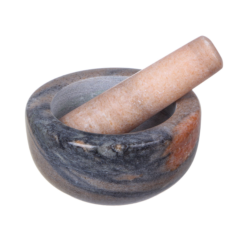 VETTA Ступка с пестиком, 11,5x6см, мрамор, 3 цвета