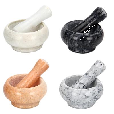 VETTA Ступка с пестиком, 9x4,5см, мрамор, 4 цвета