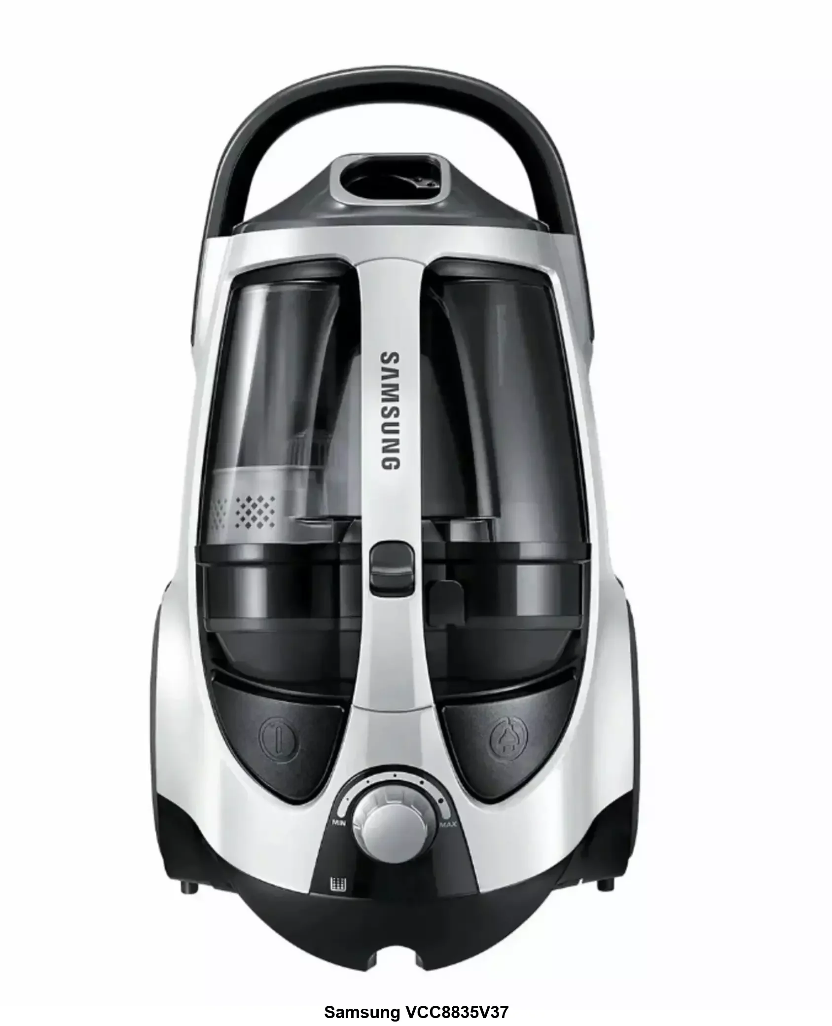 Пылесос SAMSUNG VCC8835V37/XEV белый, 430/2200 Вт, уборка сухая, пылесборник контейнер 2 л