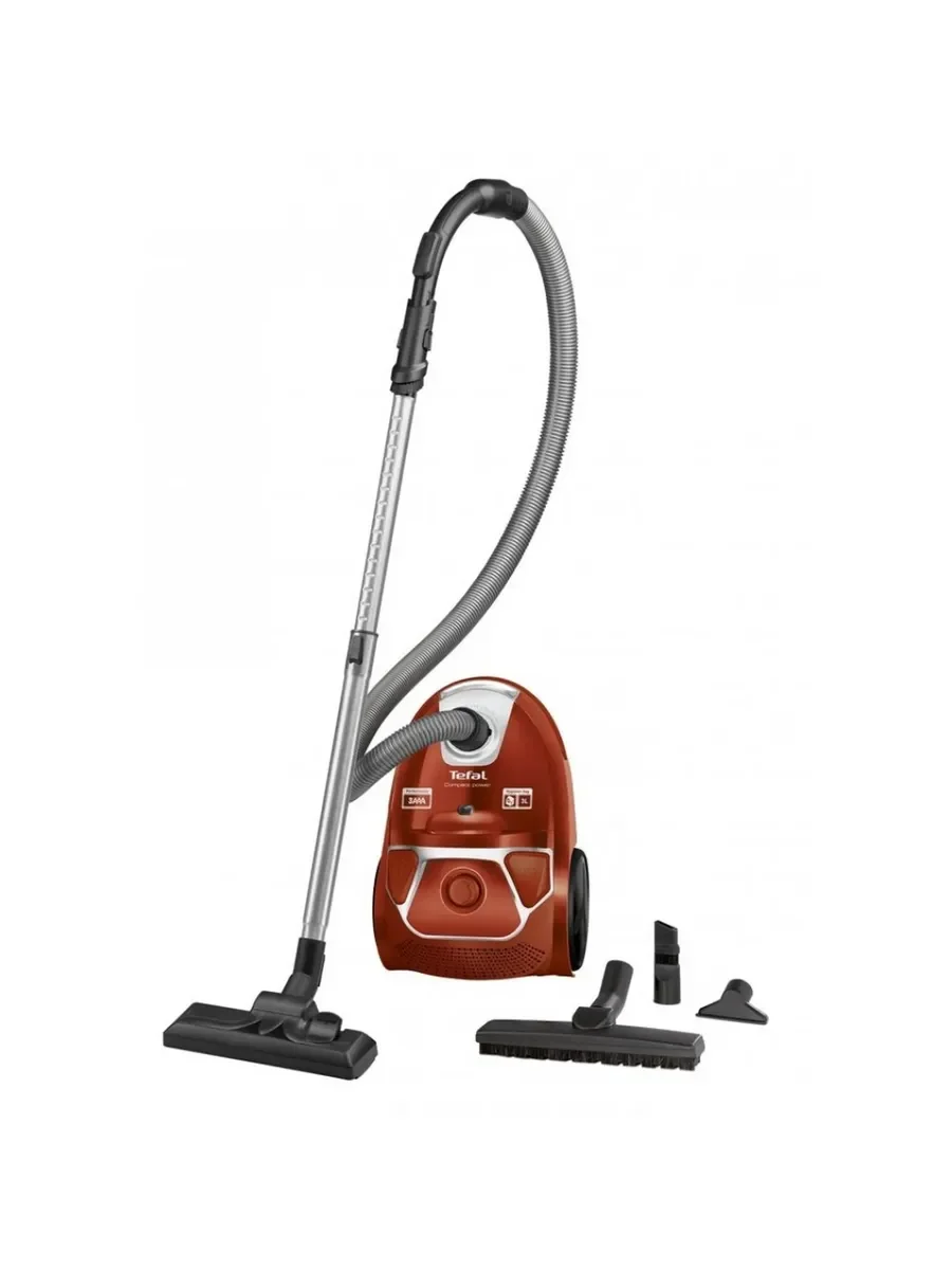 Пылесос Tefal TW3953EA (750Вт, мешок 3 л), красный