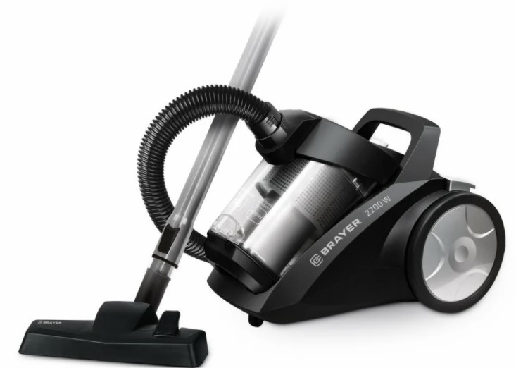 Пылесос без мешка BRAYER BR4204 (2200Вт, 4л, всасыв 420 Вт, Hepa, телес, 5м, паркетная щетка)