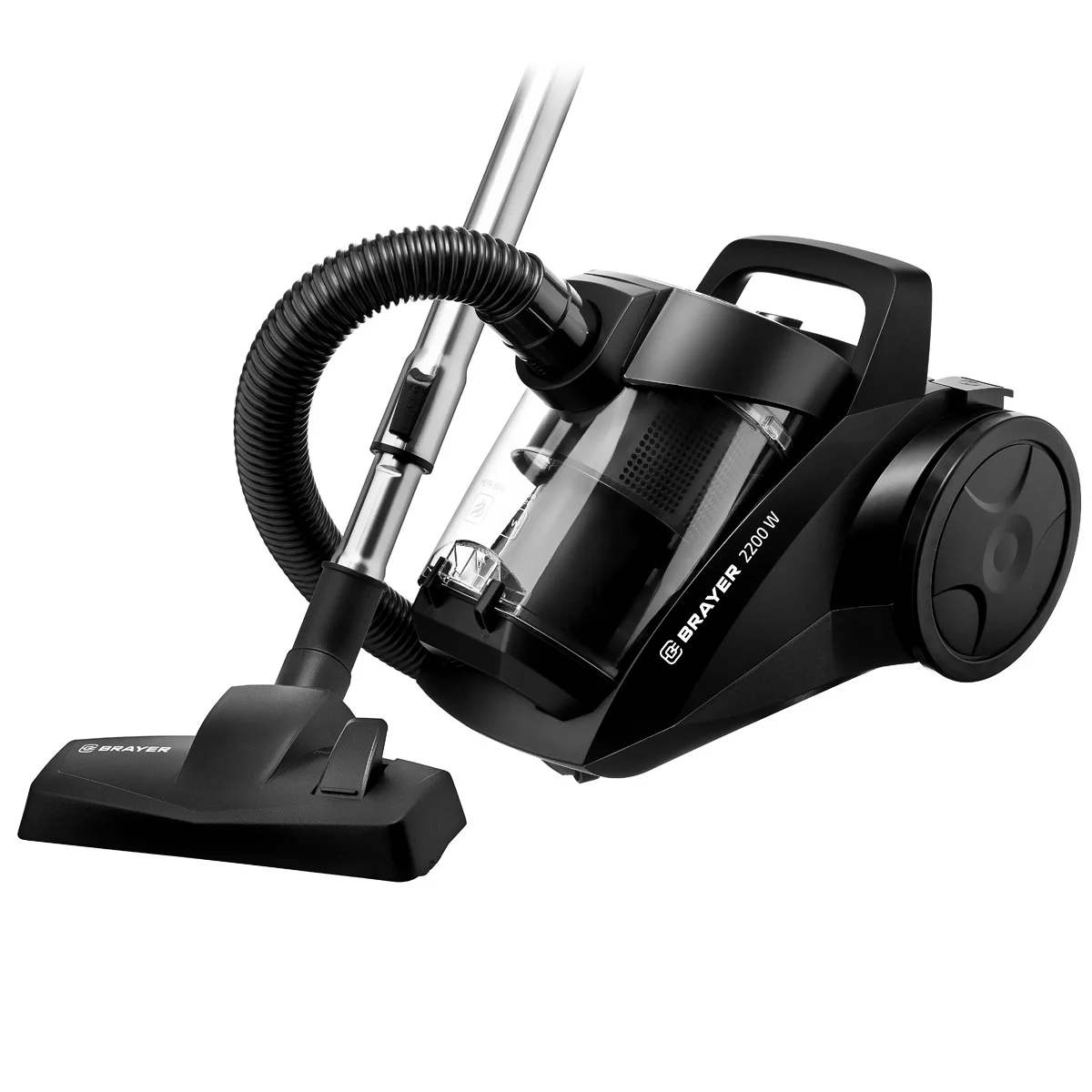 Пылесос без мешка BRAYER BR4204 (2200Вт, 4л, всасыв 420 Вт, Hepa, телес, 5м, паркетная щетка)