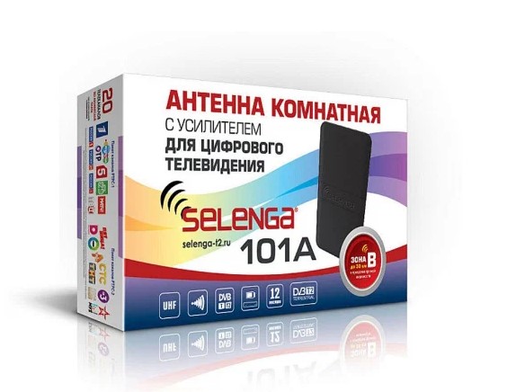 Антенна SELENGA 110A комнатная  (с усилителем)