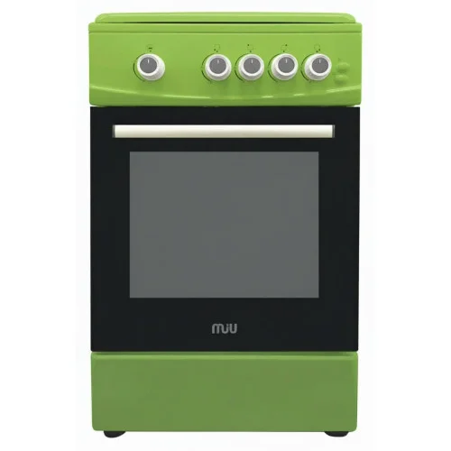 Плита газовая MIU UNO 52S зеленая 50х55х86 полный ГК (поверхность + духовка)