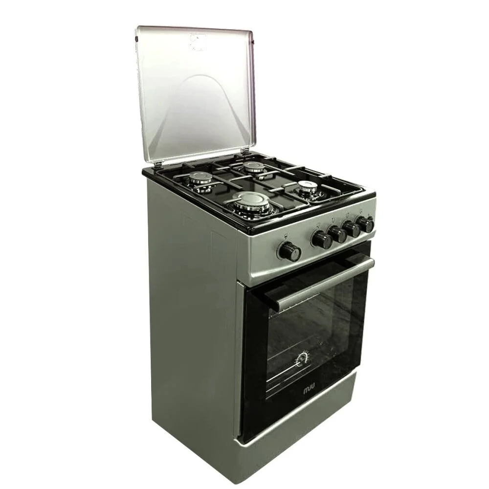 Плита газовая MIU UNO 52S красная 50х55х86 полный ГК (поверхность + духовка)