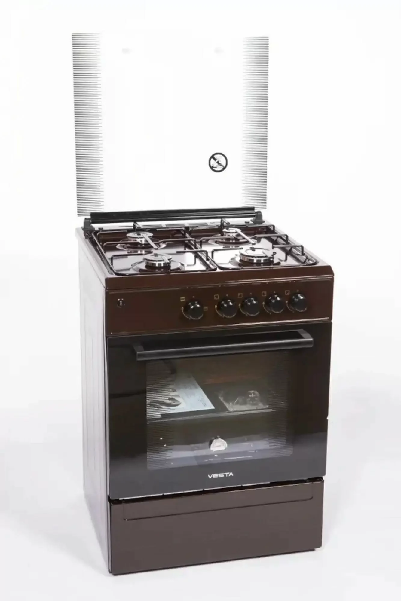 Плита газовая VESTA Bergamo VGG 10-G Коричневый ГК 85x60x60 см дух 65 л электро поджиг