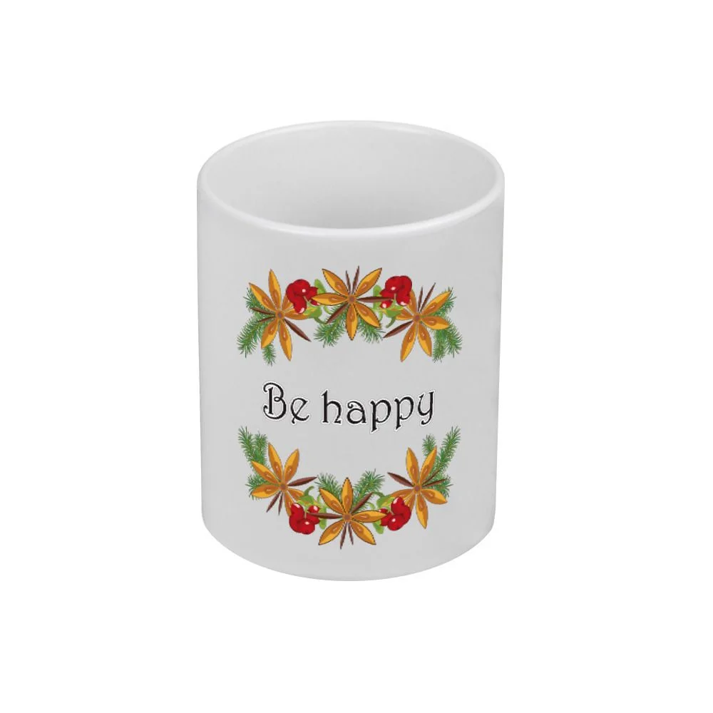 КРУЖКА "BE HAPPY" 340 МЛ