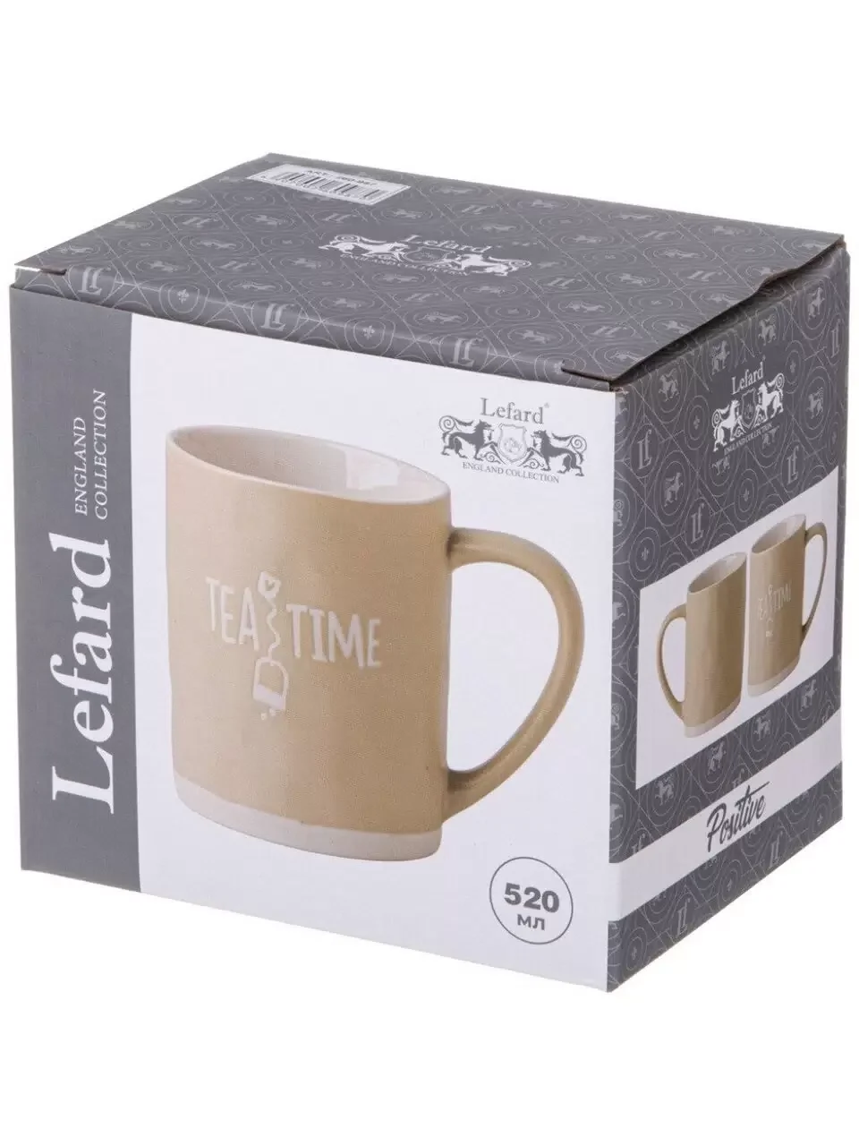 КРУЖКА "TEA TIME" 520 МЛ КРЕМОВАЯ