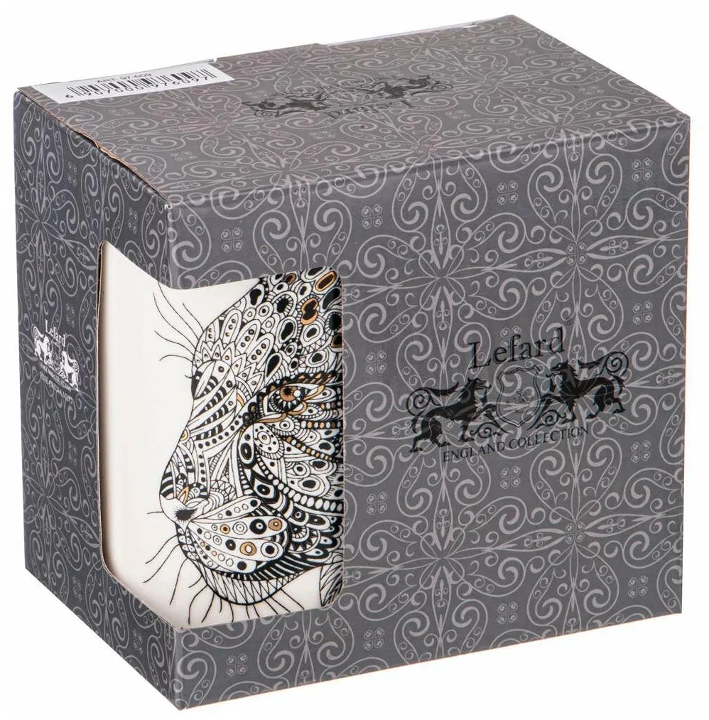 КРУЖКА "ЛЕОПАРД" 500МЛ (КОР=36ШТ.) 13,5*8,8*11,8СМ МАЛ.УП.=12ШТ