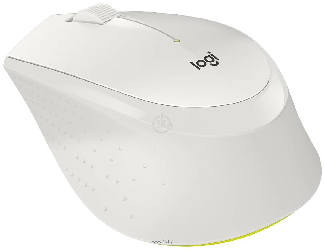 Мышь беспроводная Logitech M330 SILENT PLUS белый, 1000 dpi, радиоканал, USB, кнопки - 3