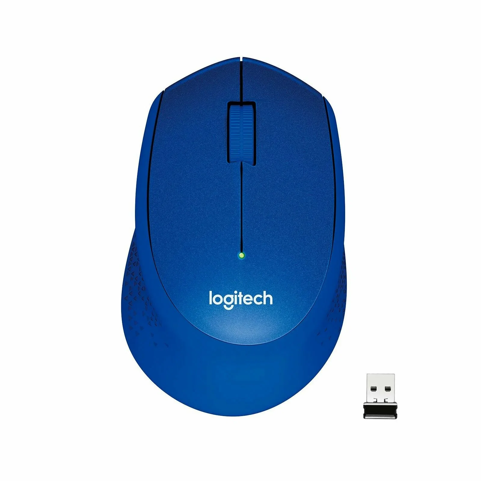 Мышь беспроводная Logitech M330 SILENT PLUS синий, 1000 dpi, радиоканал, USB, кнопки - 3