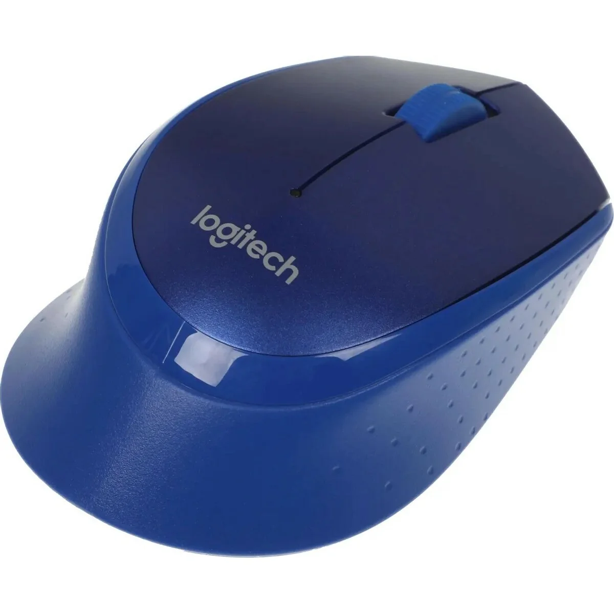 Мышь беспроводная Logitech M330 SILENT PLUS синий, 1000 dpi, радиоканал, USB, кнопки - 3