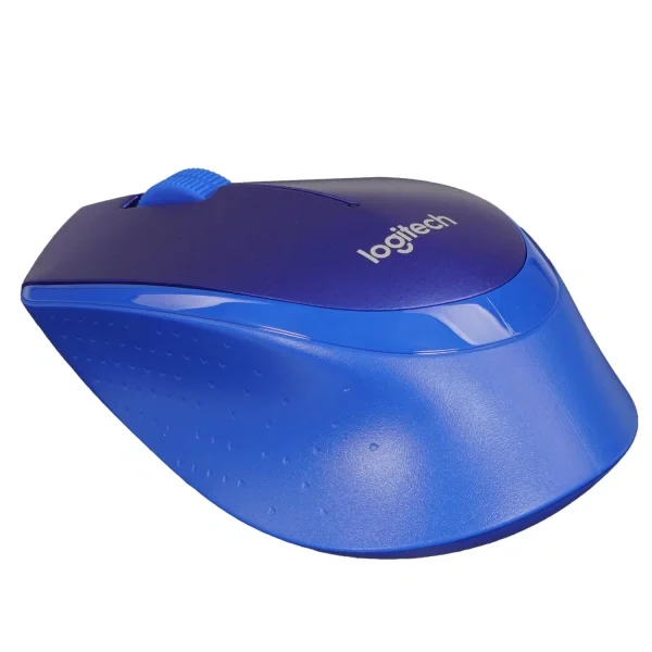 Мышь беспроводная Logitech M330 SILENT PLUS синий, 1000 dpi, радиоканал, USB, кнопки - 3