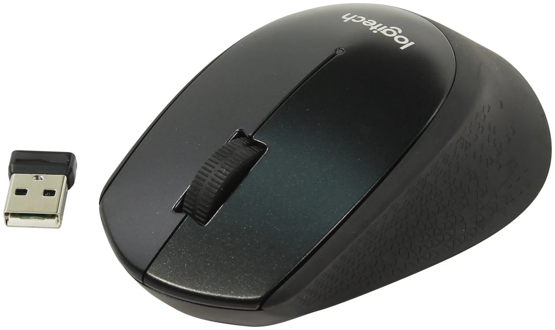 Мышь беспроводная Logitech M330 SILENT PLUS черный, 1000 dpi, радиоканал, USB, кнопки - 3
