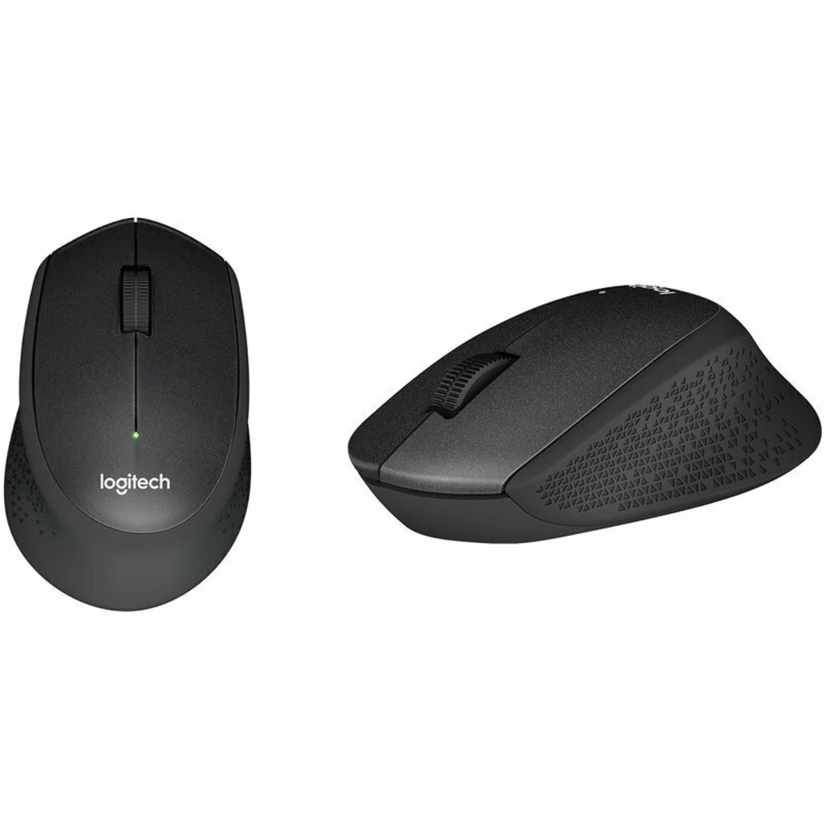 Мышь беспроводная Logitech M330 SILENT PLUS черный, 1000 dpi, радиоканал, USB, кнопки - 3